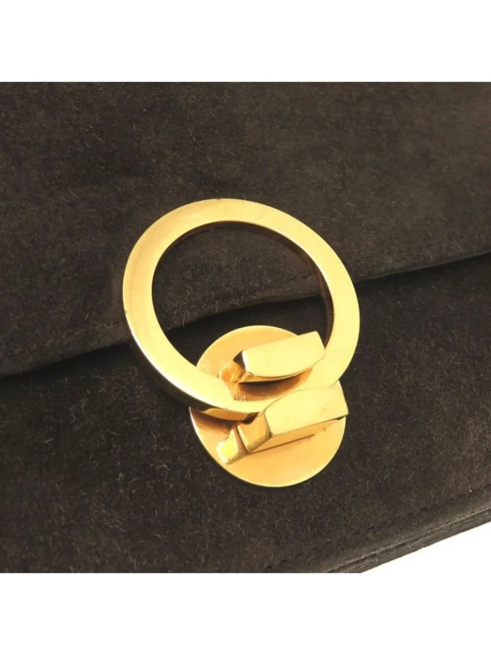 Hermes Ring De Dobris Brown Gold Hardware 00 Vintage Shoulder Bag